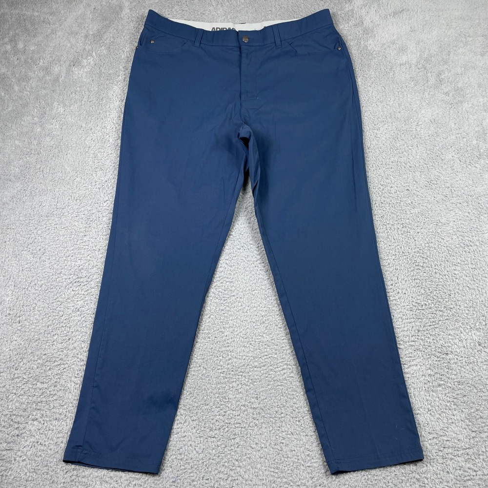 Adidas Ultimate365 Golf Pants Mens 38x30 (Fits 36x29) Blue Performance Stretch